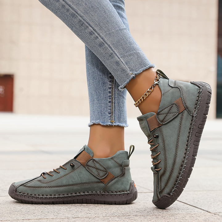 Sylvara | Women's Breathable Slip On Sneakers with Strap