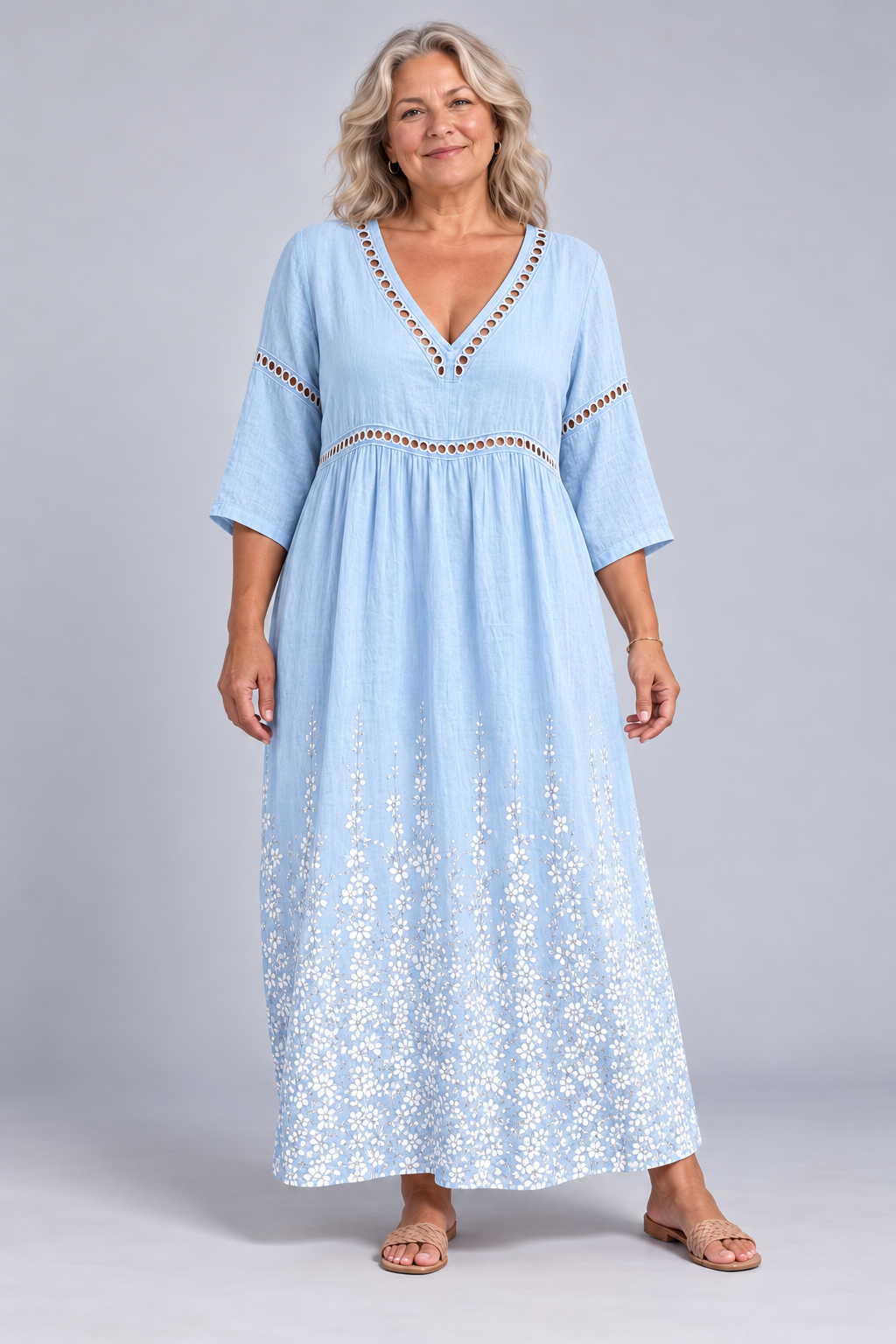 Opaline | Women's Loose Fit Effortless Midi Dress