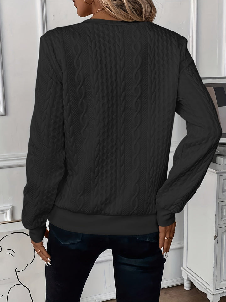Elegant half-zip cosy jumper for women | Hannah -6