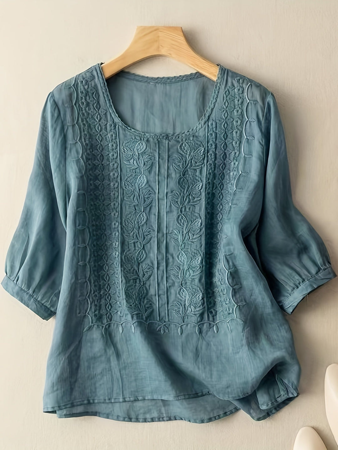 Isadora | Women's Embroidered Cotton Blouse