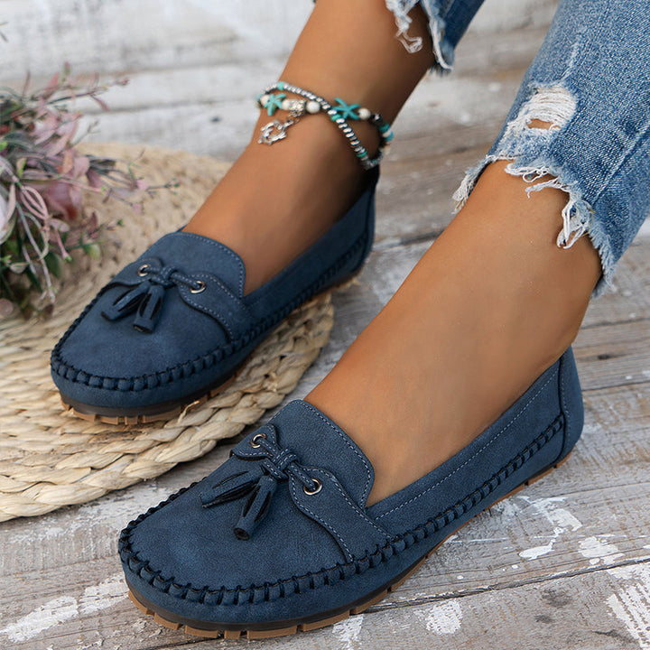 Comfortable soft slip-on moccasins for women | Lise -1