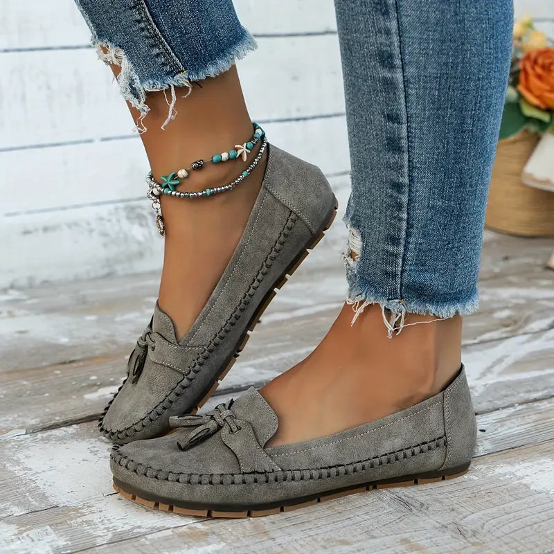 Comfortable soft slip-on moccasins for women | Lise -10