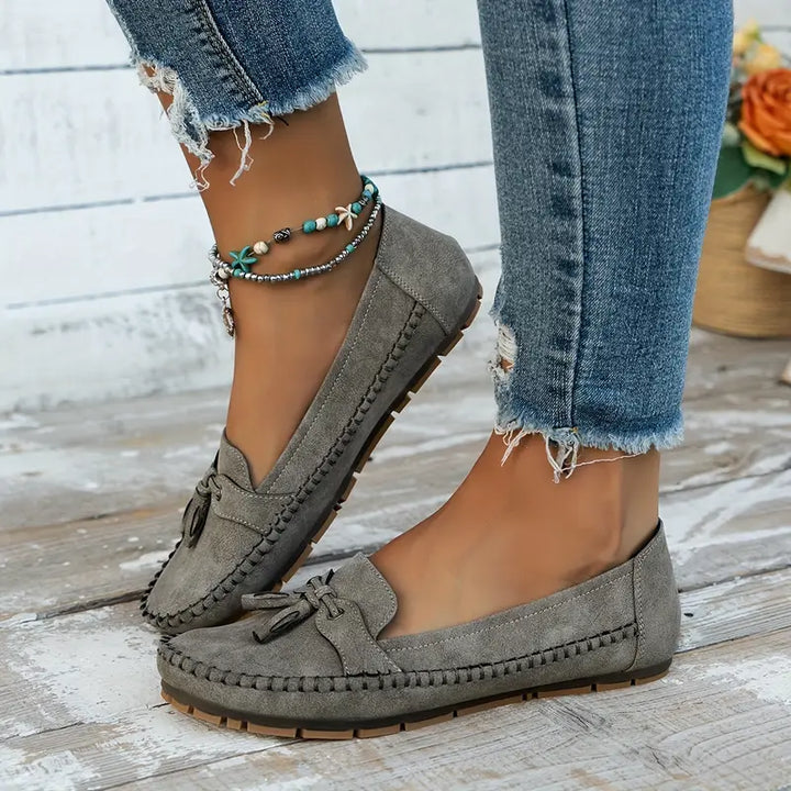 Comfortable soft slip-on moccasins for women | Lise -10