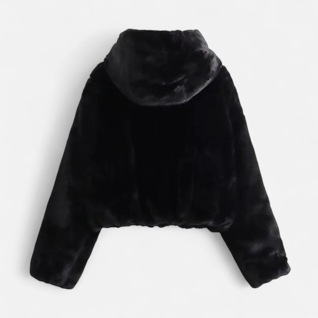 Women’s Loose Fit Luxe Hooded Faux Fur Coat