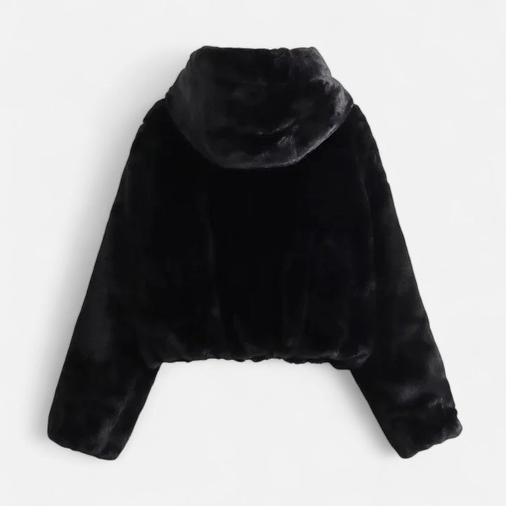 Women’s Loose Fit Luxe Hooded Faux Fur Coat
