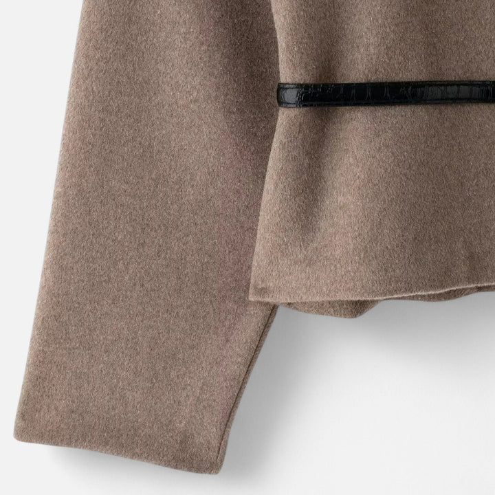 Women's Elegant Wrap Sweater With Belt