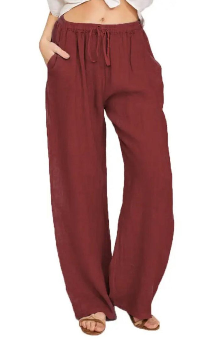 Lightweight linen pant for women