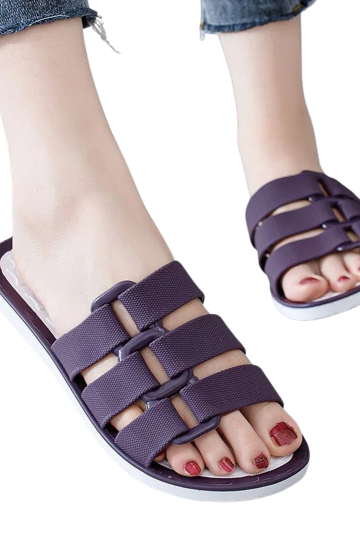 Women's buckle strap beach comfortable sandals