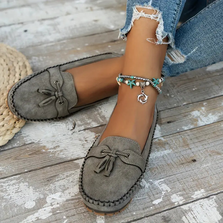 Comfortable soft slip-on moccasins for women | Lise -2