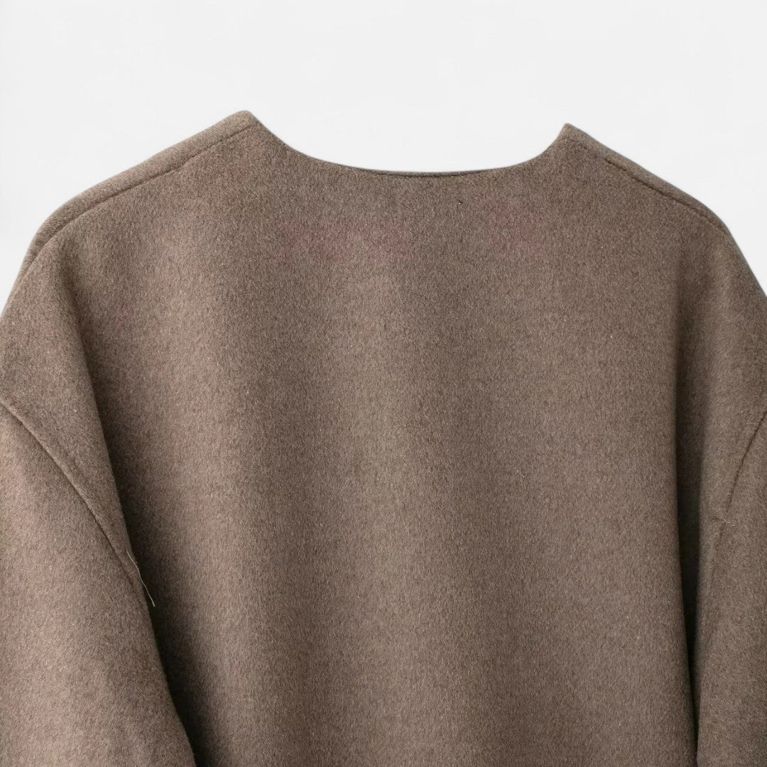 Women's Elegant Wrap Sweater With Belt