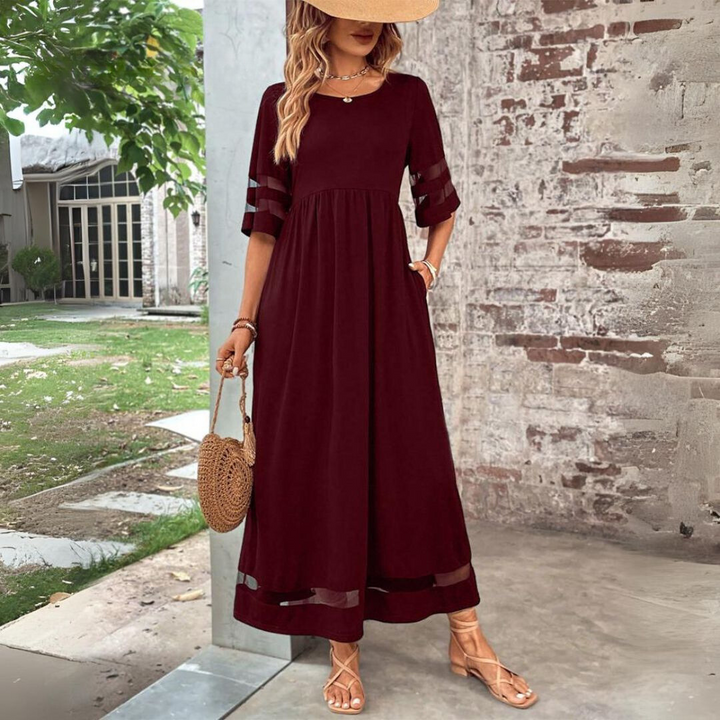 Elegant flattering everyday dress for women | Adeline -2