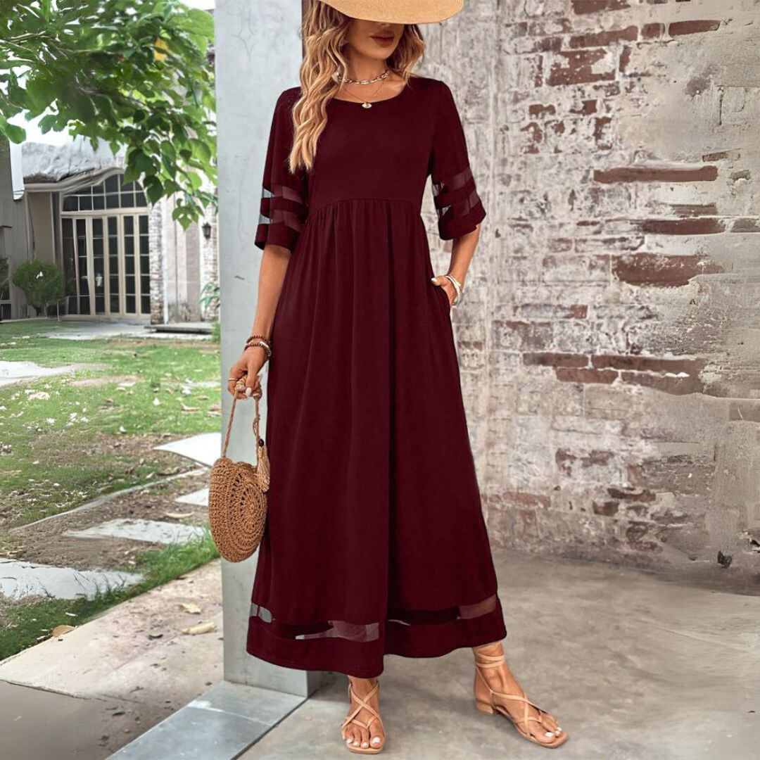 Flattering elegant everyday dress for women | Amandine -2