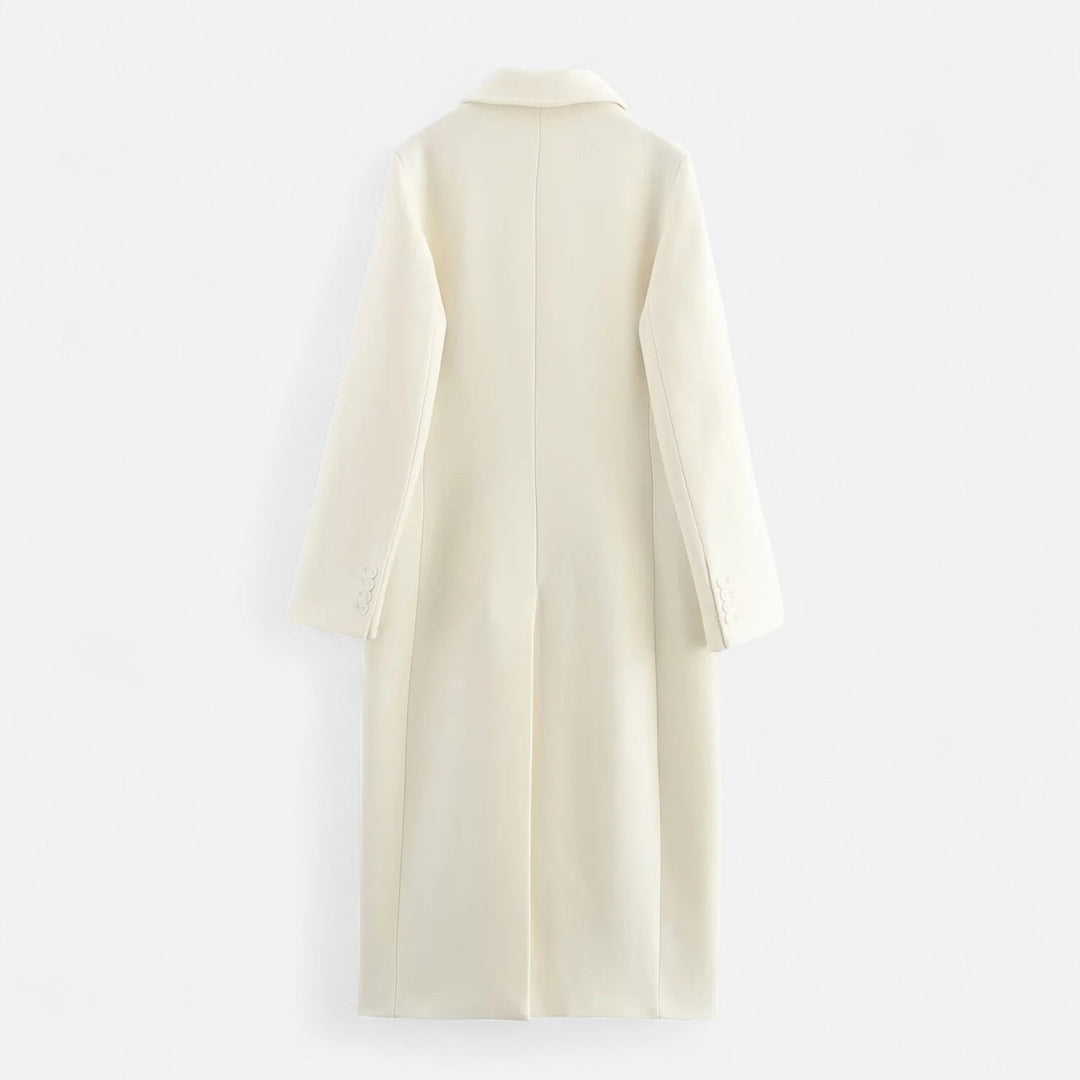 Women's Elegant Collared Trench Coat