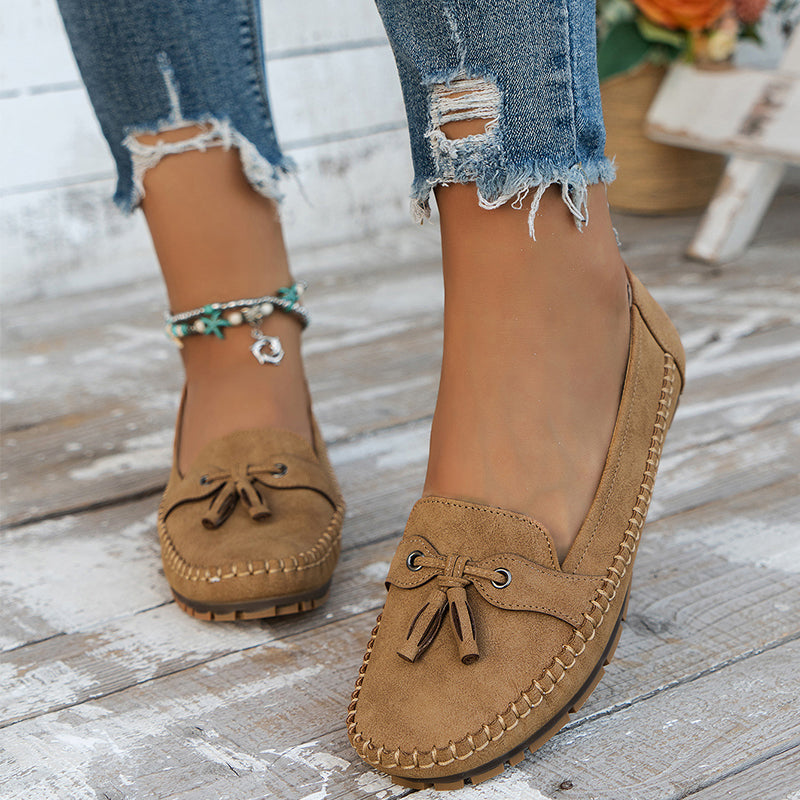 Comfortable soft slip-on moccasins for women | Lise -4