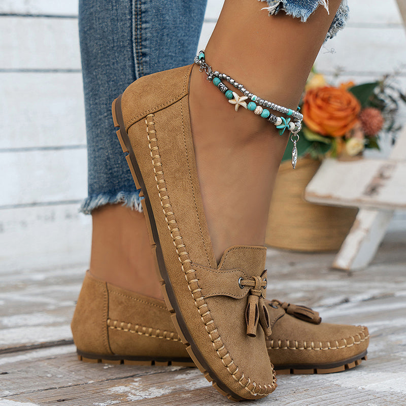 Comfortable soft slip-on moccasins for women | Lise -8