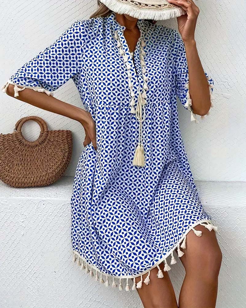 Short Sleeve Mini Dress For Women