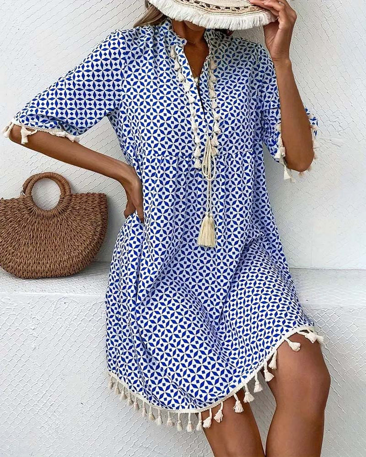 Short Sleeve Mini Dress For Women