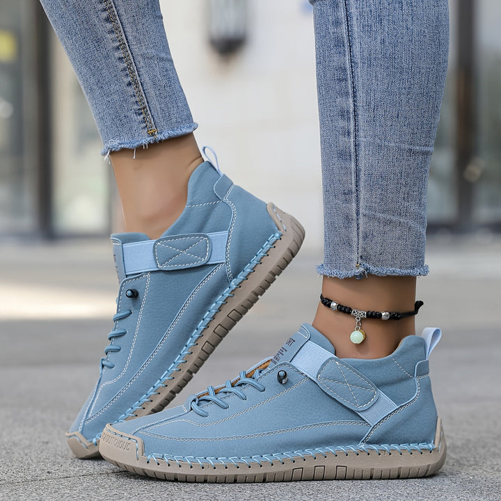 Sylvara | Women's Breathable Slip On Sneakers with Strap