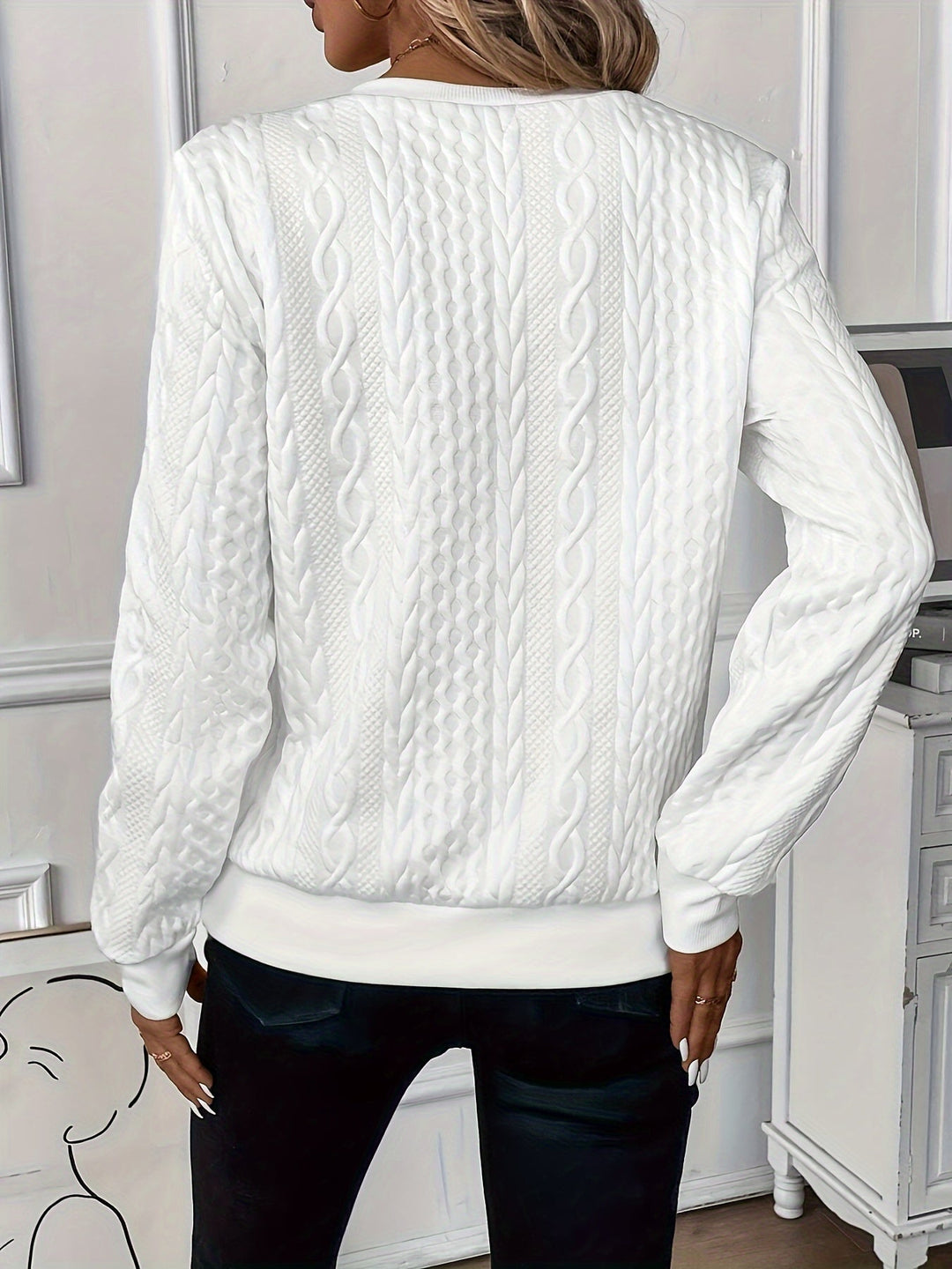 Elegant half-zip cosy jumper for women | Hannah -3
