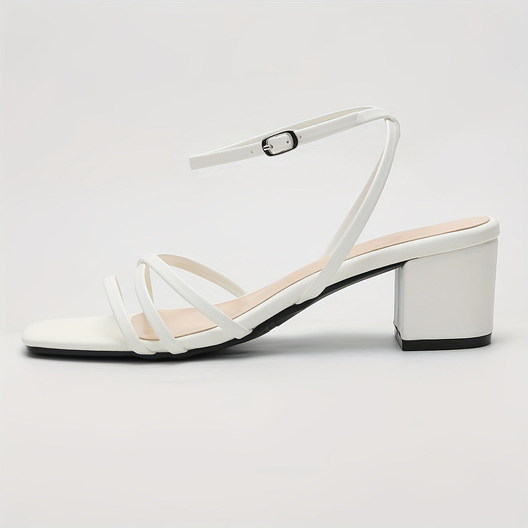 Two-tone strappy sandals for women