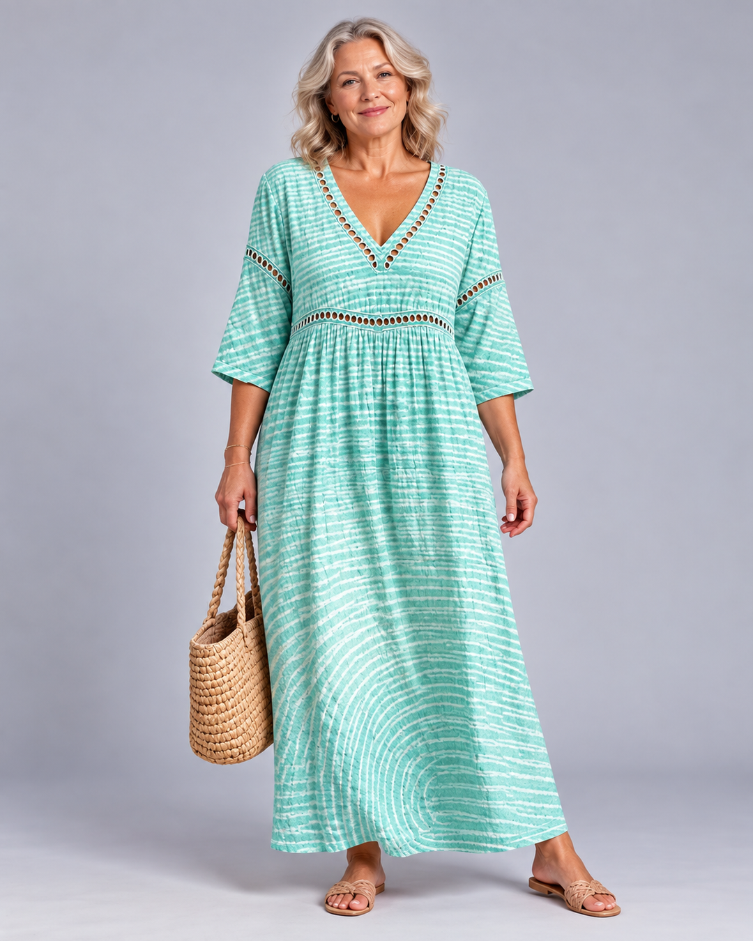 Amelie | Women's Lightweight Flowing Midi Dress