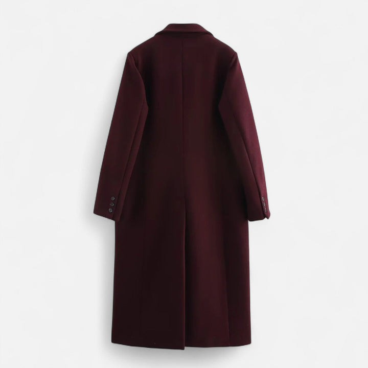 Women's Elegant Collared Trench Coat