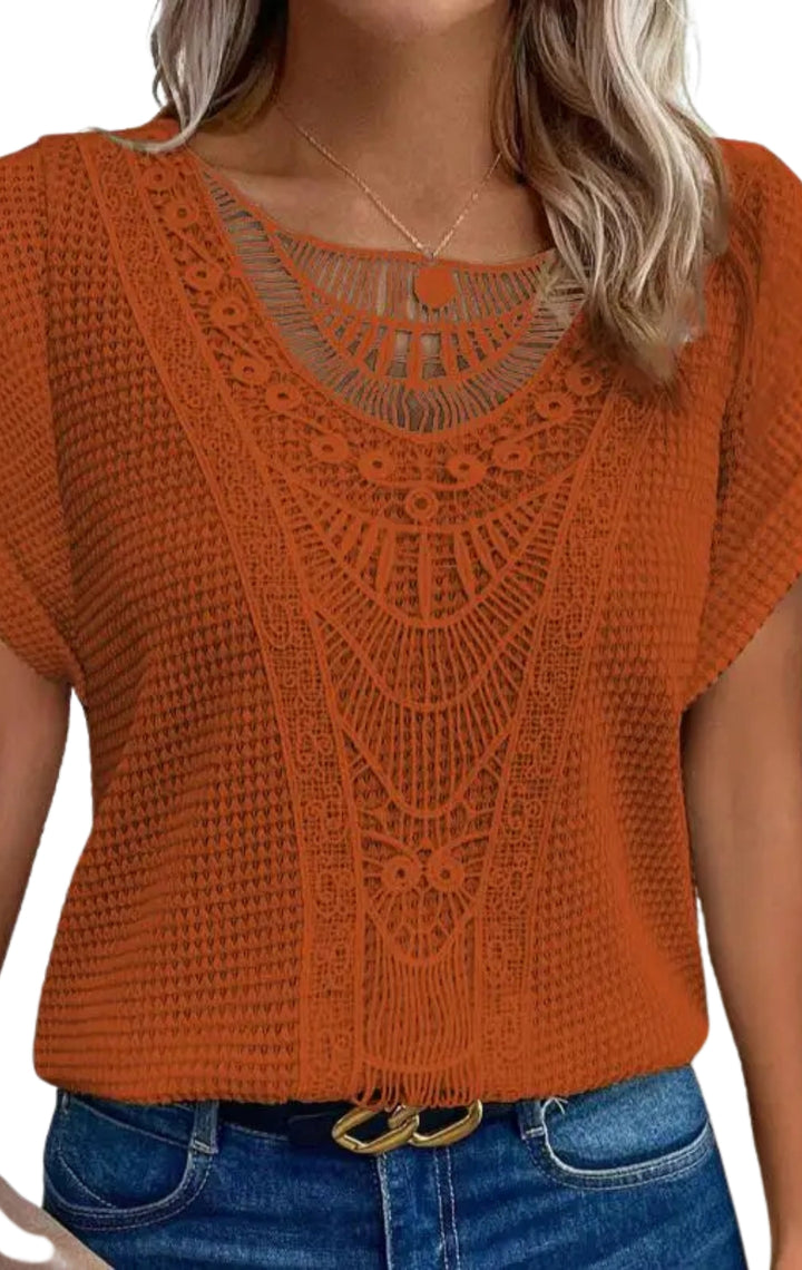 Boho style top for women