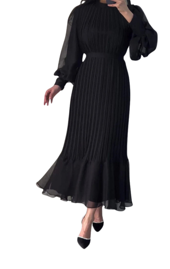 Women's pleated elegant dress