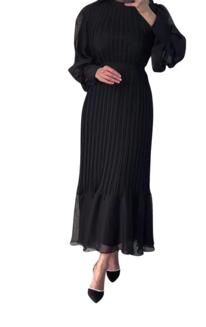 Women's pleated elegant dress