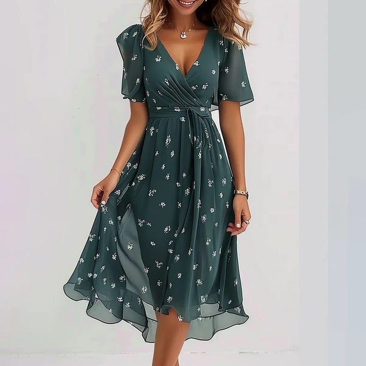 Flowy relaxed summer maxi dress for women | Grace -3