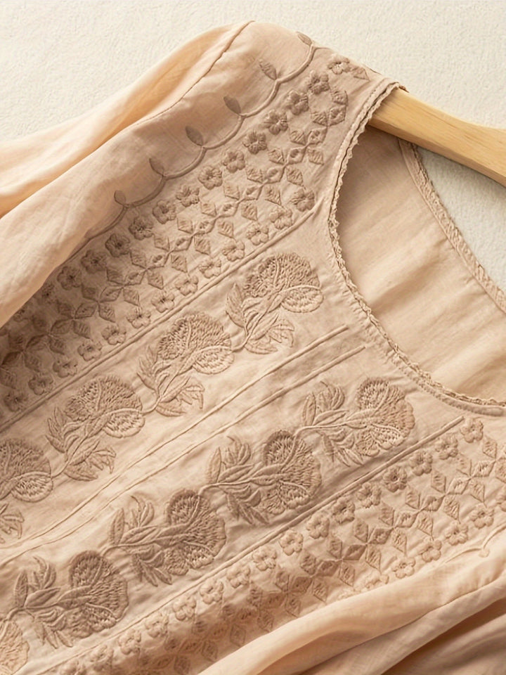 Isadora | Women's Embroidered Cotton Blouse