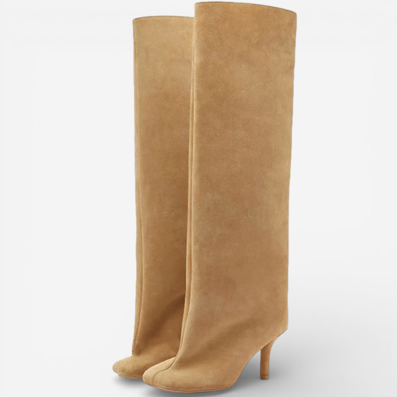Women's Elegant Knee High Heeled Boots