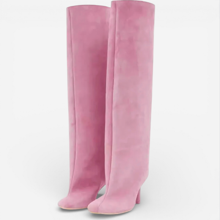 Women's Elegant Knee High Heeled Boots