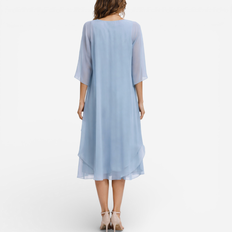 Women’s Formal Layered Lace Chiffon Dress