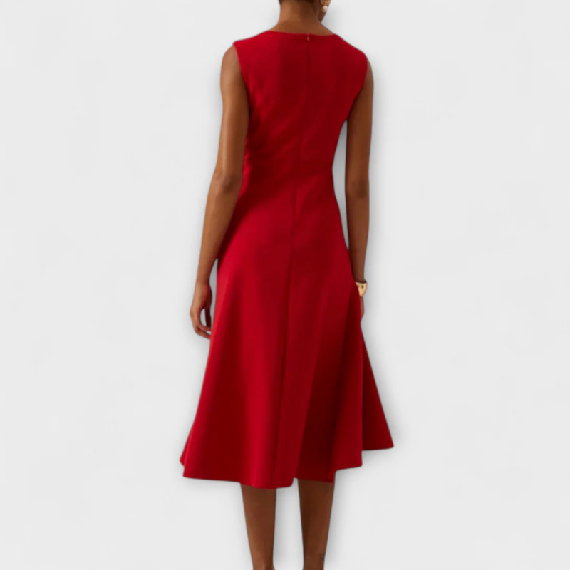 Women's Formal Ruffle Midi Dress