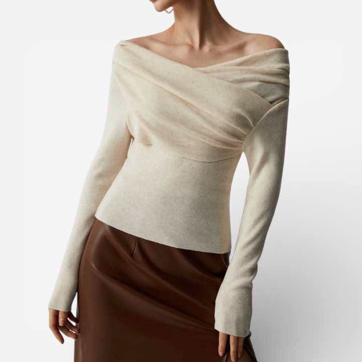 Women's Long Sleeve Off Shoulder Top