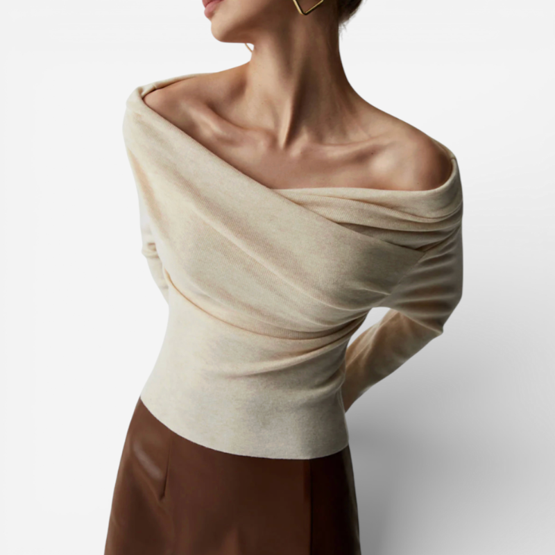 Women's Long Sleeve Off Shoulder Top