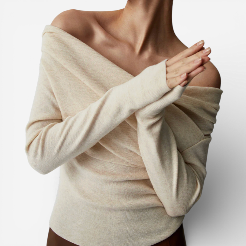 Women's Long Sleeve Off Shoulder Top