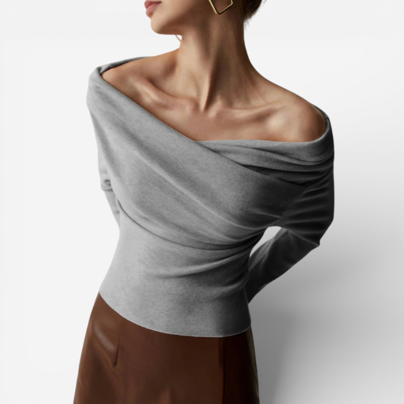 Women's Long Sleeve Off Shoulder Top