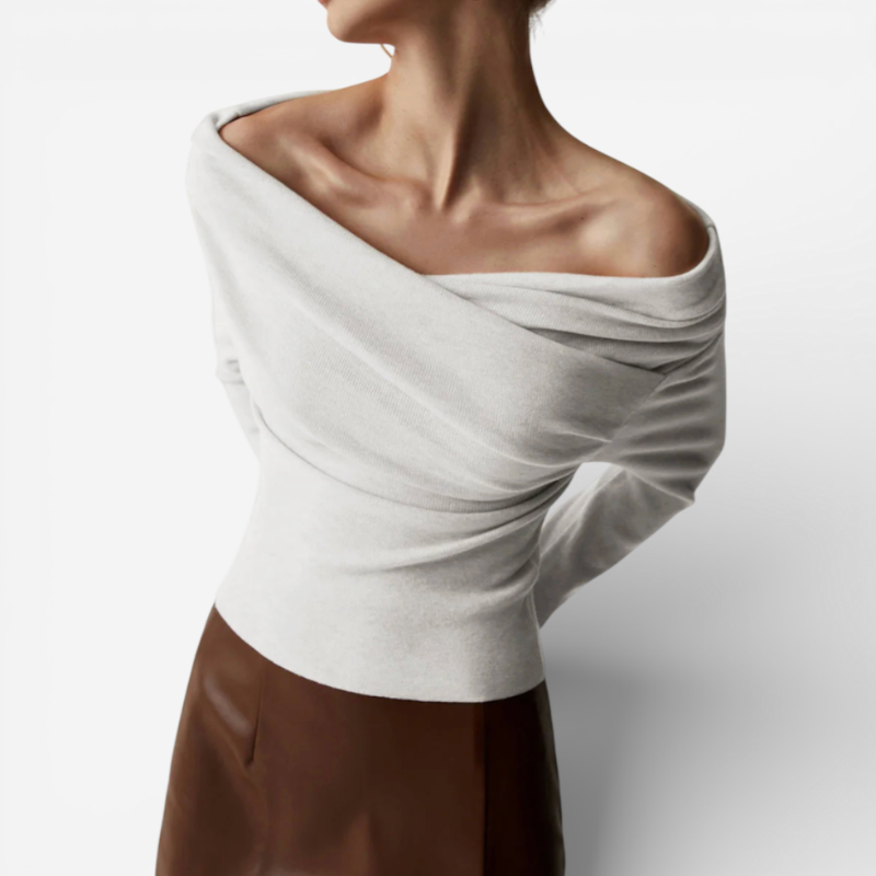 Women's Long Sleeve Off Shoulder Top