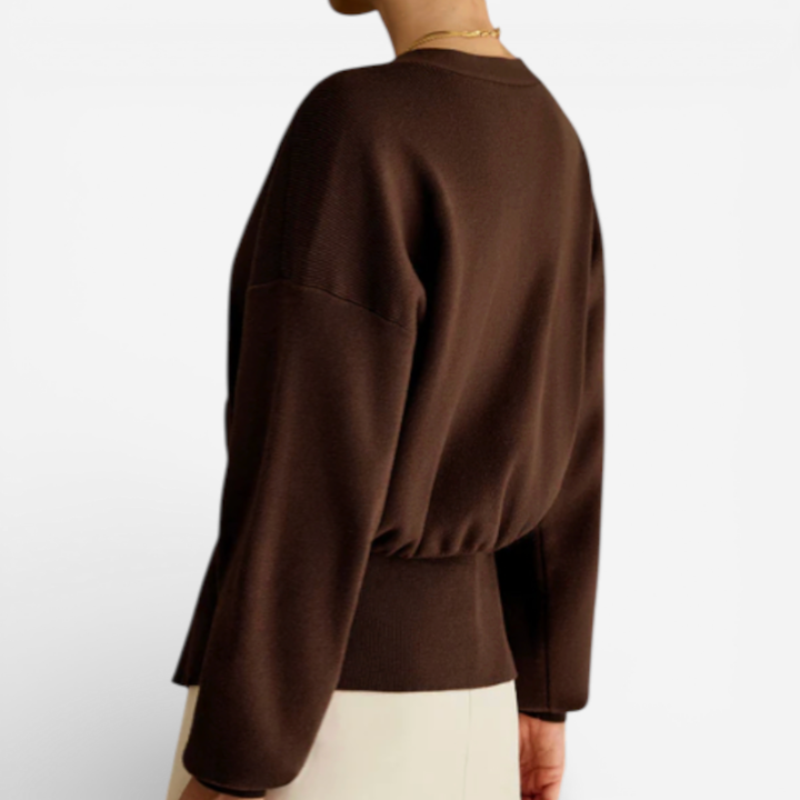 Women's Deep V-Neck Button Cardigan