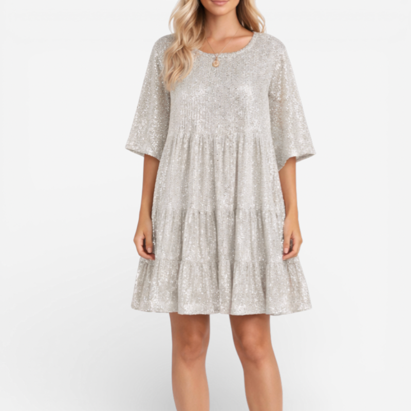 Women's Midi Cocktail Sequin Dress