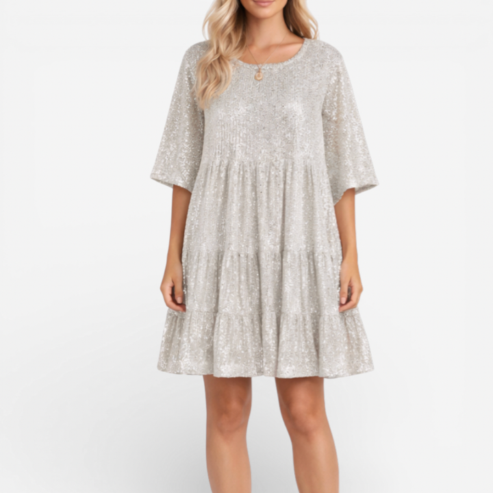 Women's Midi Cocktail Sequin Dress