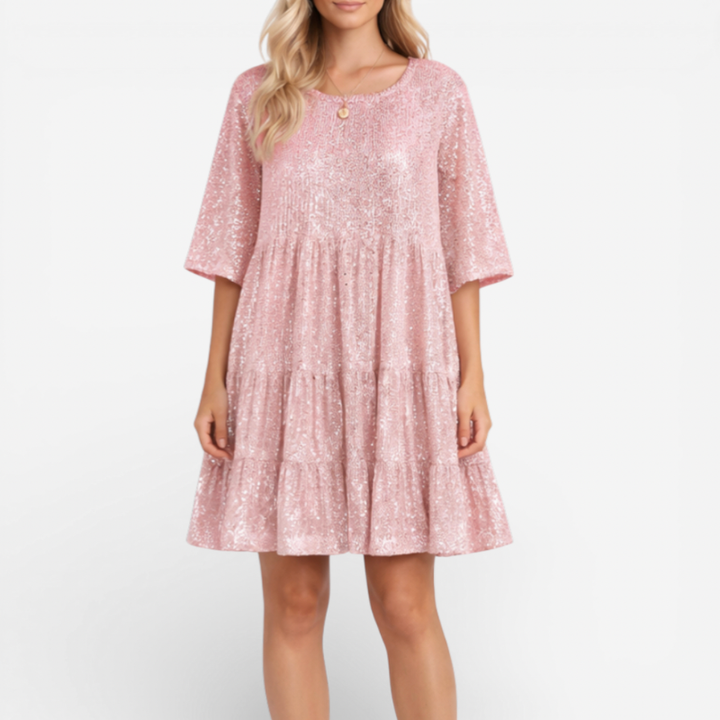 Women's Midi Cocktail Sequin Dress