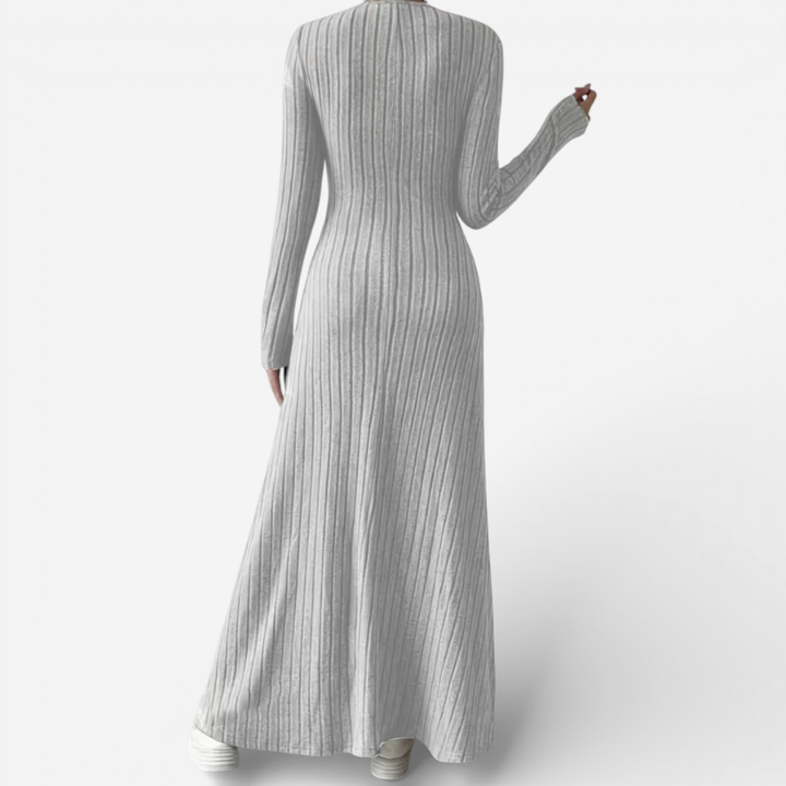Women's Long Sleeve Knitted Maxi Dress