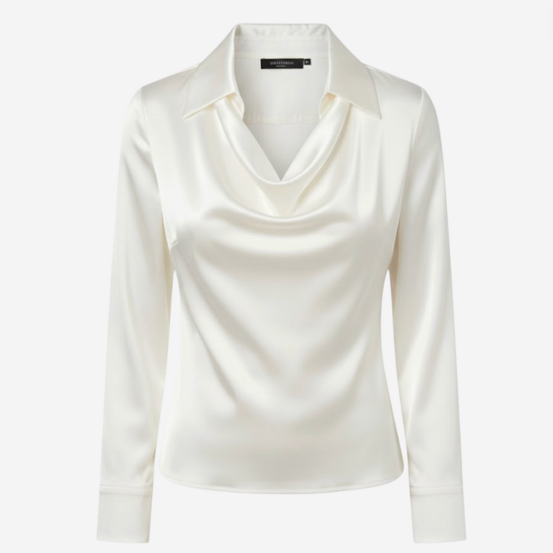 Women’s Satin Collared Blouse