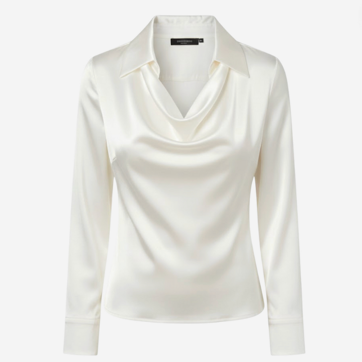Women’s Satin Collared Blouse