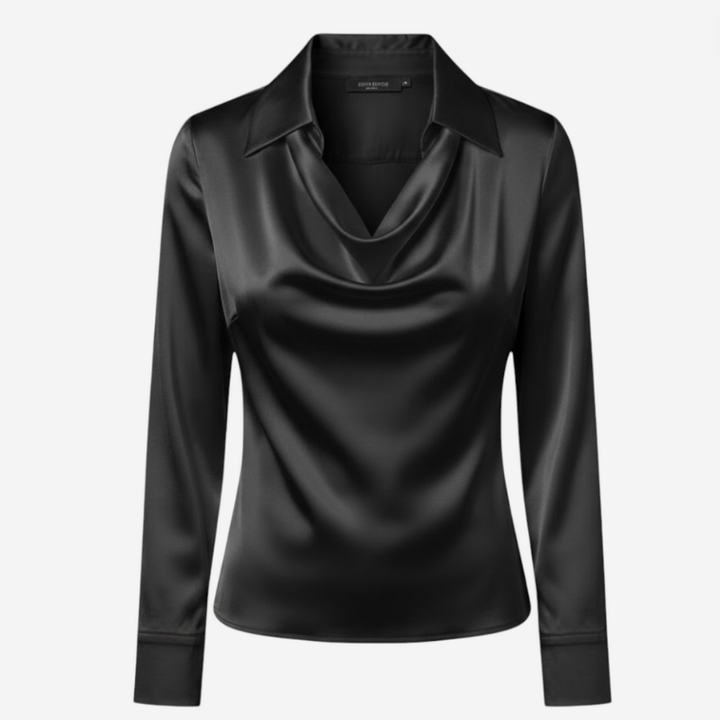 Women’s Satin Collared Blouse