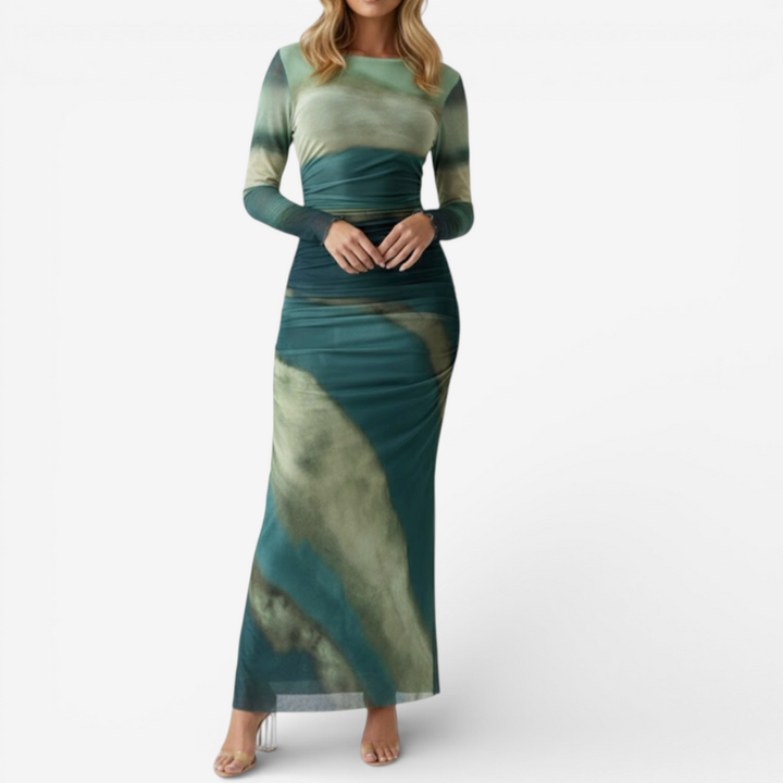 Women's Long Sleeve Maxi Dress