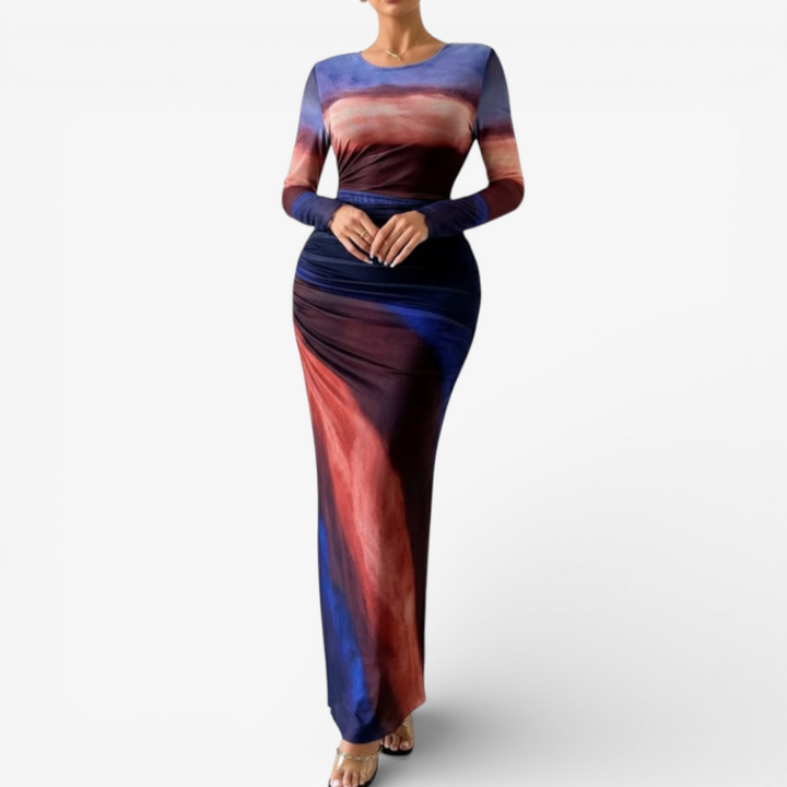Women's Long Sleeve Maxi Dress